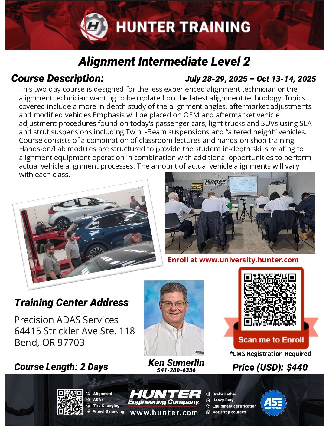Alignment Level 2 Bend, Or. July 28-29 and Oct 13-14, 2025